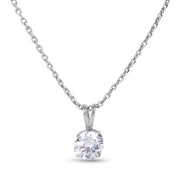 This elegant lab grown diamond solitaire necklace features a 2.02 carat round lab grown diamond suspended from a delicate chain, maximizing brilliance and sophistication. A perfect choice for those searching for a solitaire lab grown diamond necklace or a lab grown diamond solitaire pendant necklace, this timeless piece blends luxury with sustainability.