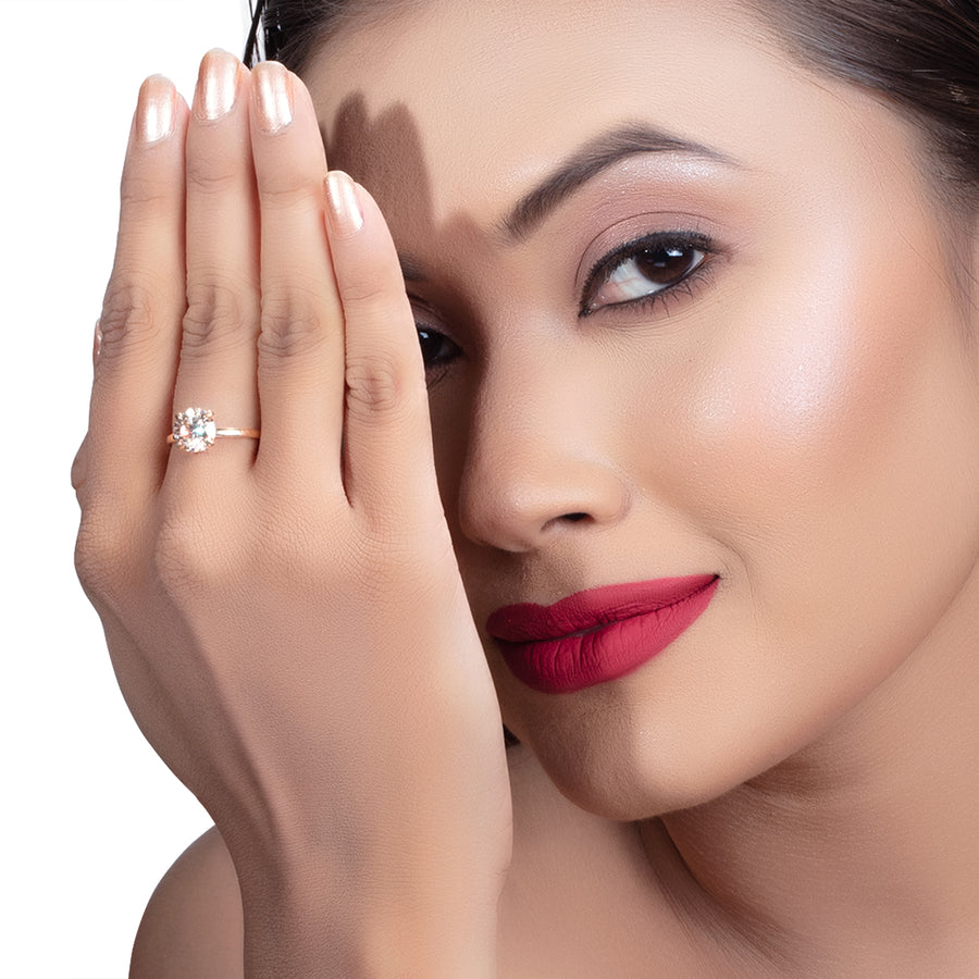 Round Cut Lab Grown Diamond Solitaire Ring | 0.8 CT | 10KT Gold