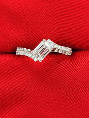 Discover sustainable luxury with our 1.07 Ct Emerald Cut Lab Grown Diamond Ring from Atlanta White Diamond