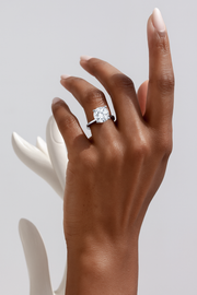 Round Cut Lab Grown Diamond Solitaire Ring | 0.8 CT | 10KT White Gold